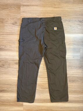 Carhartt Pants Mens 40x30 Gray Workwear Carpender Cargo Soft Canvas